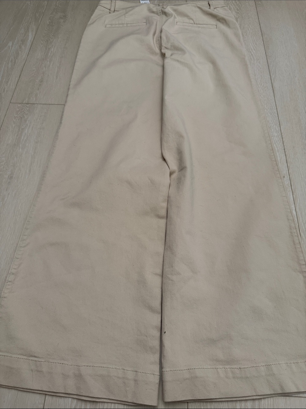 LOFT Beige Wide-Leg Trousers - Picture 8 of 8